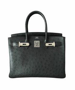 Hermes Birkin 30 Black Ostrich